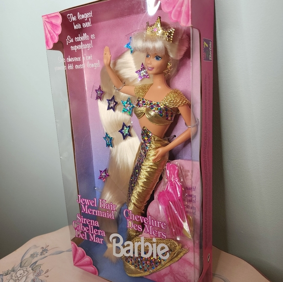 Barbie Jewel Hair Mermaid, 1995 Year, LongHair, Vintage Barbie , Old Barbie Doll - Picture 6 of 11